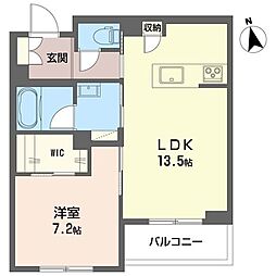 ラピスール 1LDKの間取図画像