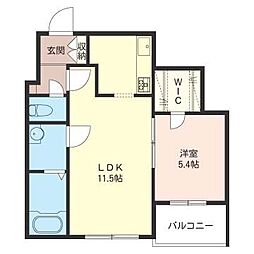 FORENA 1LDKの間取図画像