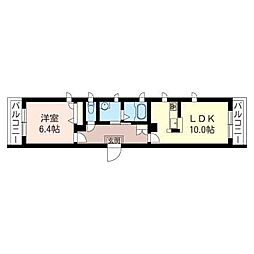 カサ・グランパ 1LDKの間取図画像