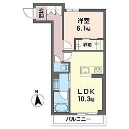 間取図画像 1LDK