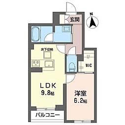 間取図画像 1LDK