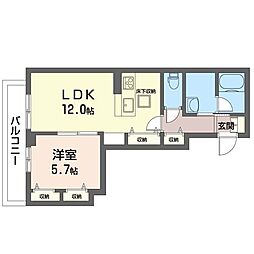 間取図画像 1LDK