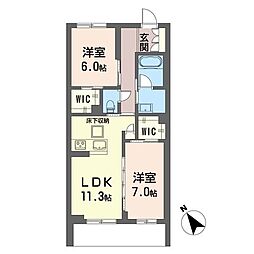 間取図画像 2LDK
