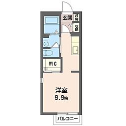ソレーユメゾン ワンルームの間取図画像