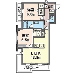 間取図画像 2LDK
