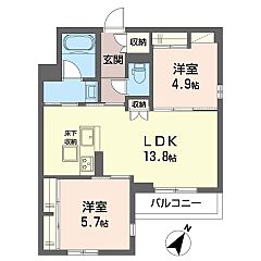 物件の間取り