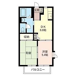 メゾン・ヒロキ 2DKの間取図画像