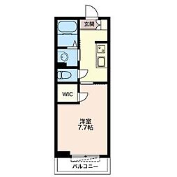 CITYFLATS 1Kの間取図画像