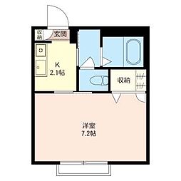 ソレーユ習志野台 1Kの間取図画像
