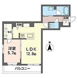 アルストラーレ 1LDKの間取図画像