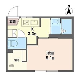 マイコープ 1Kの間取図画像