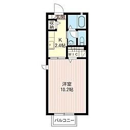 グレース 1Kの間取図画像