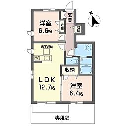 ノイル 2LDKの間取図画像