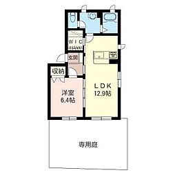 ベーネヴィスタ1 1LDKの間取図画像