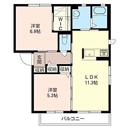 間取図画像 2LDK