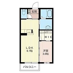 MASTLIFEおもちゃのまちD 1LDKの間取図画像