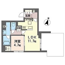 間取図画像 1LDK