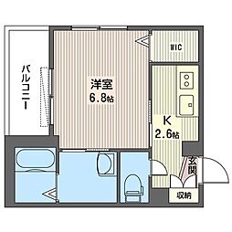 LiebeK 1Kの間取図画像