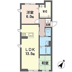 桜草レジデンス 1LDKの間取図画像
