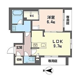 スタジオーネオキナ 1LDKの間取図画像
