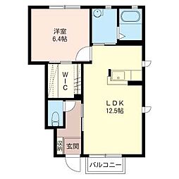 シャーメゾンパレス 1LDKの間取図画像
