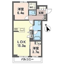 間取図画像 2LDK