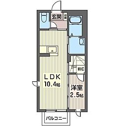 間取図画像 1LDK