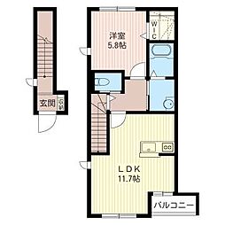 間取図画像 1LDK