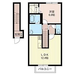 セレクションC 1LDKの間取図画像