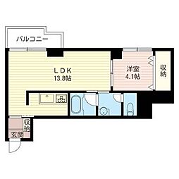 ETERNAL・ORION 1LDKの間取図画像