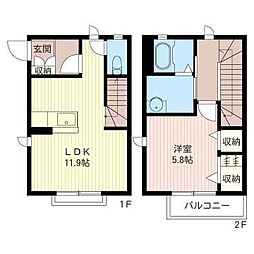 ファミーユリアン 1LDKの間取図画像