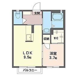 間取図画像 1LDK