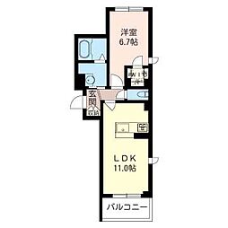 間取図画像 1LDK
