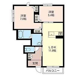 間取図画像 2LDK