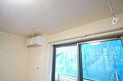 雨の日や花粉の季節に重宝する室内物干し設置☆