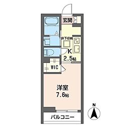 スピネルNKII 1Kの間取図画像