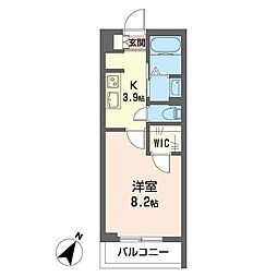 タオス 1Kの間取図画像