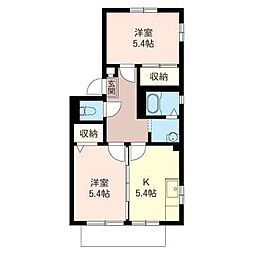 ベネッセ・パル443 2Kの間取図画像