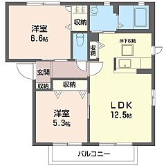 物件の間取り
