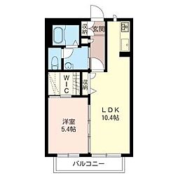 ヴィオラ 1LDKの間取図画像