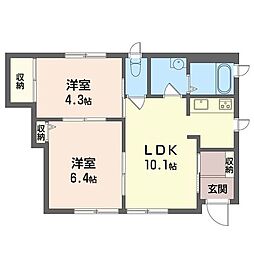 間取図画像 2LDK