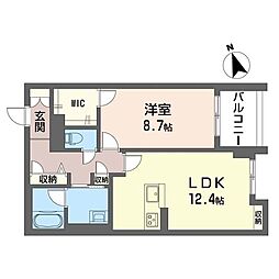 ベンディシオン市川 2LDKの間取図画像