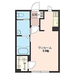 シャーメゾンフィエルテ ワンルームの間取図画像