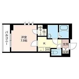 ラ・プレス駒込 1Kの間取図画像