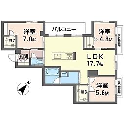 間取図画像 3LDK
