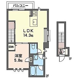 間取図画像 1LDK