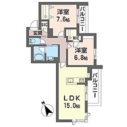 間取図画像 2LDK