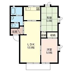 サウスボナール 2LDKの間取図画像