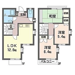 クレフォート能見台E 3LDKの間取図画像