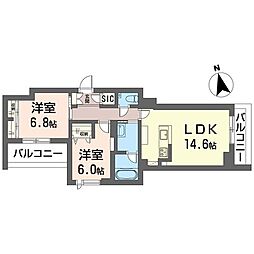間取図画像 2LDK